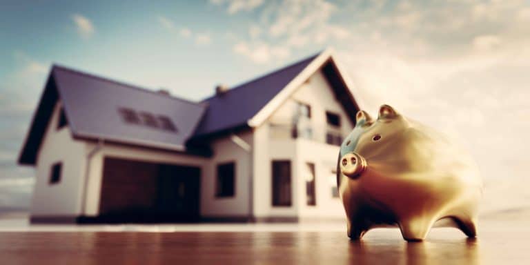 piggy bank and house image